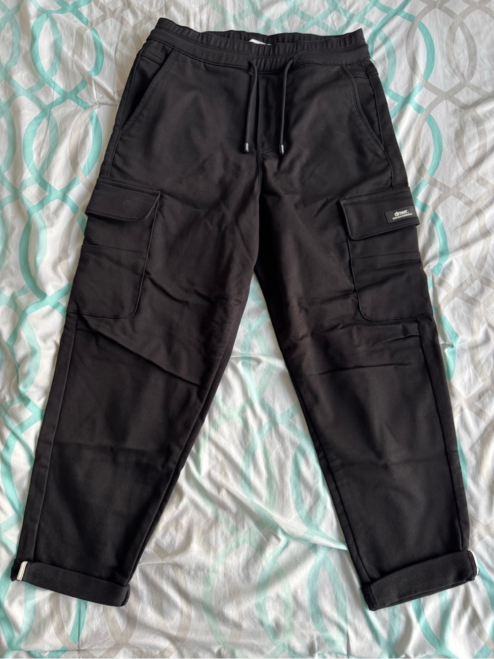 Zara Black Cargo Sweatpants with Utility Pockets